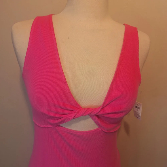 Aerie ribbed cut out  reversible mini dress SZ S 9 - Picture 2 of 13